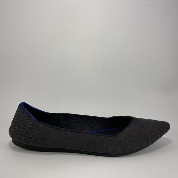 Rothys The Point Ballet Flats Womens Size 10 Slip In Black Dusty Purple - Picture 1 of 9
